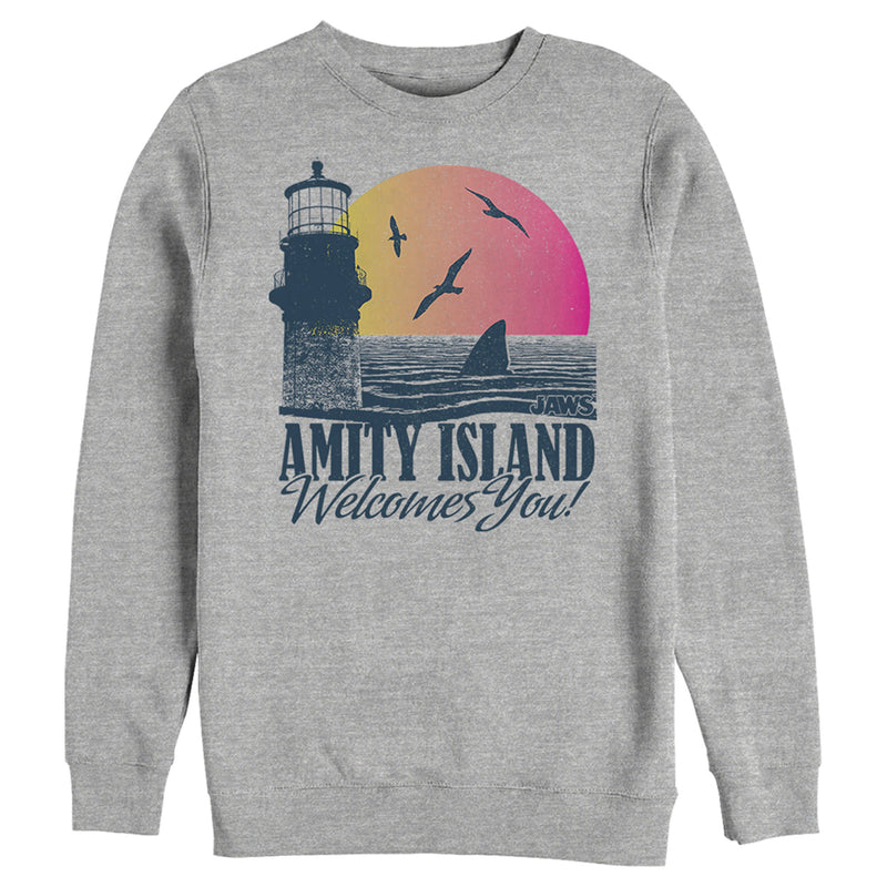 Men's Jaws Amity Island Tourist Welcome Sweatshirt
