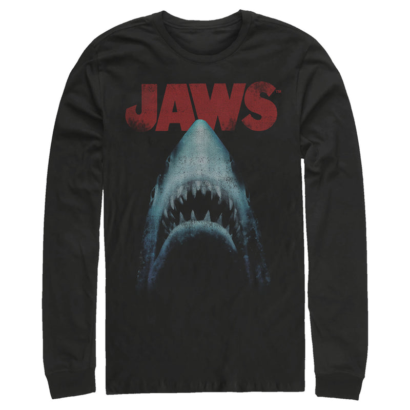 Men's Jaws Classic Poster Long Sleeve Shirt