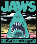 Men's Jaws Amity Island Regatta Shark Long Sleeve Shirt