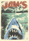 Men's Jaws Distressed Watercolor Poster T-Shirt