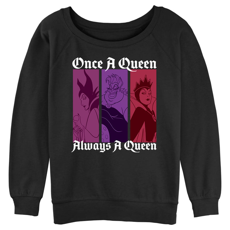 Junior's Disney Once a Queen Always a Queen Sweatshirt