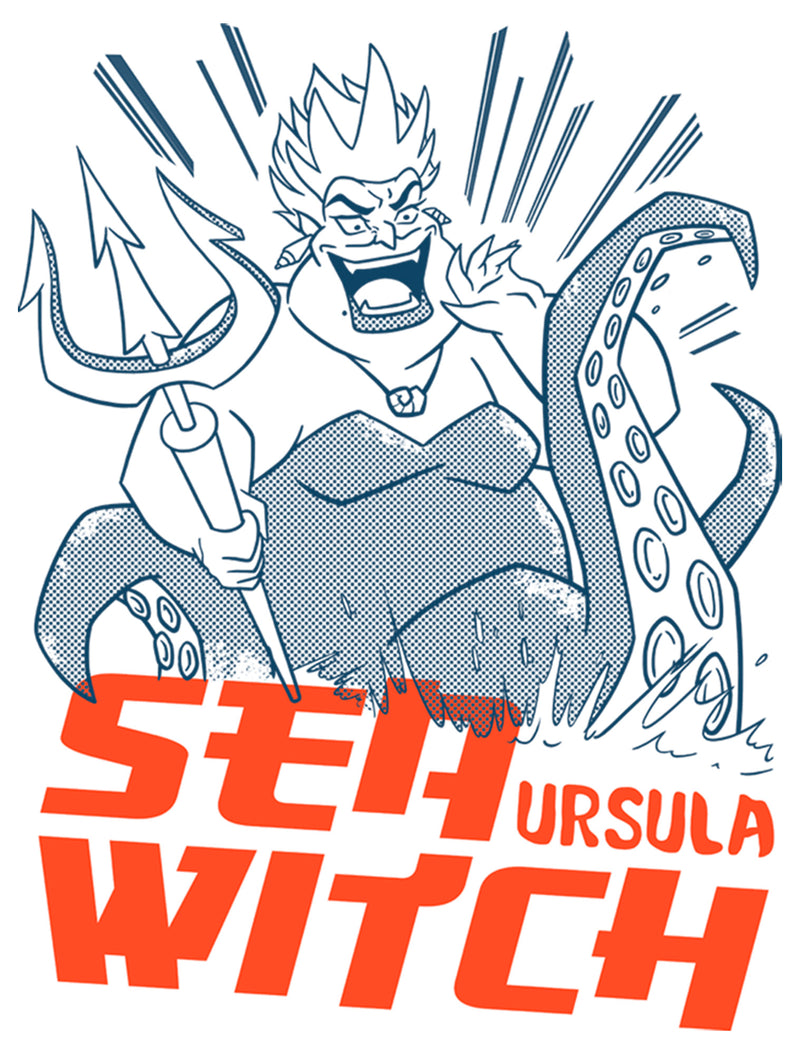 Men's The Little Mermaid Ursula Sea Witch Baseball Tee