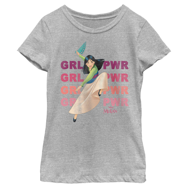 Girl's Mulan Girl Power Pose T-Shirt