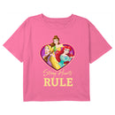 Girl's Disney Princesses Valentine's Day Princesses Strong Hearts Rule T-Shirt