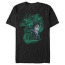 Men's Sleeping Beauty Maleficent Dragon Swirl T-Shirt