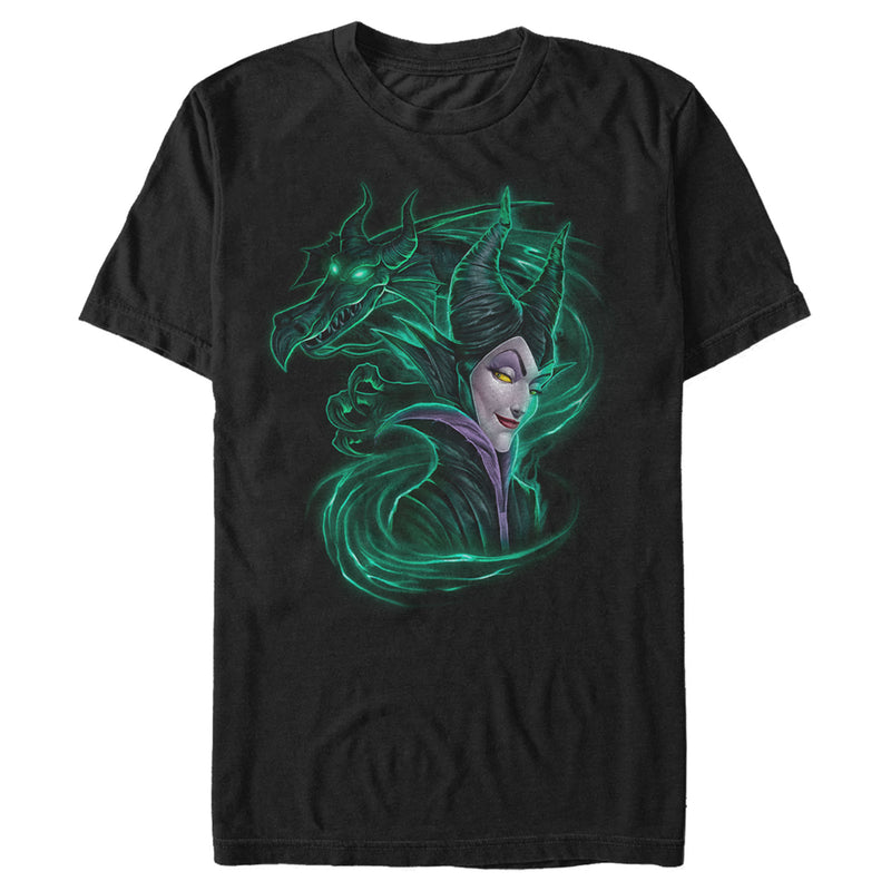 Men's Sleeping Beauty Maleficent Dragon Swirl T-Shirt