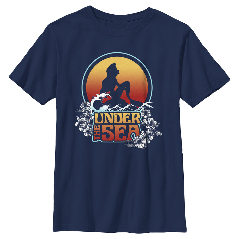 Boy's The Little Mermaid Ariel Under the Sea Quote T-Shirt
