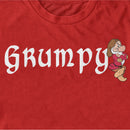 Men's Snow White and the Seven Dwarfs Grumpy Name Logo T-Shirt