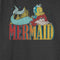 Junior's The Little Mermaid Ariel and Flounder Distressed Logo Sweatshirt