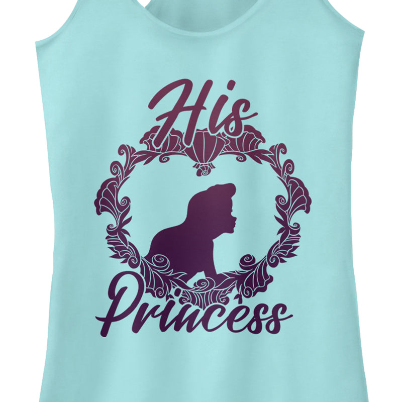 Junior's Disney The Little Mermaid Ariel His Princess Racerback Tank Top