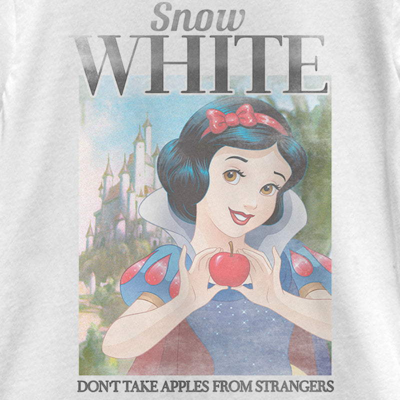 Girl's Snow White and the Seven Dwarfs Don't Take Apples From Strangers Poster T-Shirt