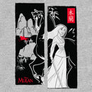 Girl's Mulan Black and White Poster T-Shirt