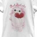 Girl's Big Hero 6 Valentine Baymax Heart Hug T-Shirt