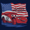 Boy's Cars Lightning McQueen American Flag Race T-Shirt