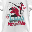 Girl's The Incredibles Valentine Together We're Incredible T-Shirt