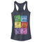 Junior's Inside Out Emotions Valentine Cards Racerback Tank Top