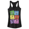 Junior's Inside Out Emotions Valentine Cards Racerback Tank Top