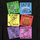 Men's Inside Out Emotions Valentine Cards Long Sleeve Shirt