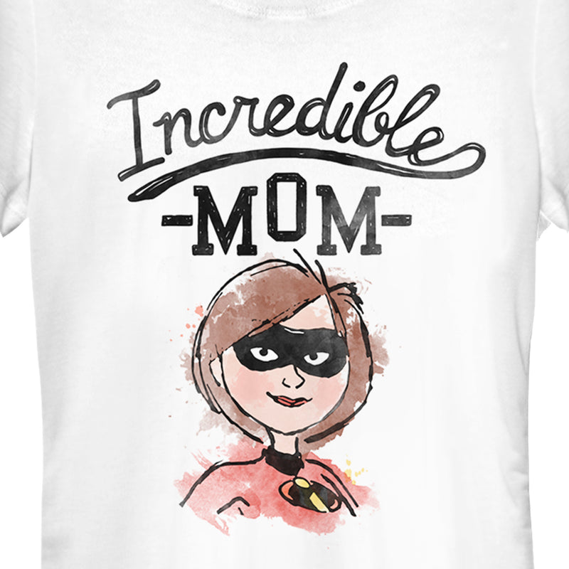 Junior's The Incredibles 2 Incredible Mom Water Color T-Shirt