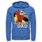 Men's The Incredibles 2 Jack-Jack and Mr. Incredible Best Dad Pull Over Hoodie