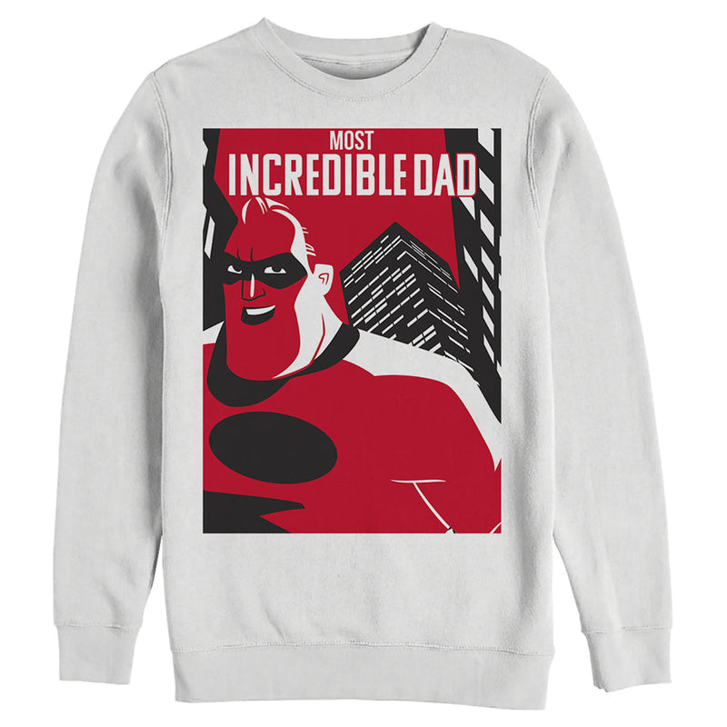 Men's The Incredibles 2 Most Incredible Dad Skyscraper Pull Over Hoodie