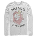 Men's Lion King Simba and Mufasa Best Dad in the Pride Lands Long Sleeve Shirt