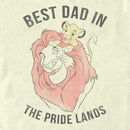 Men's Lion King Best Dad in Pride Land T-Shirt