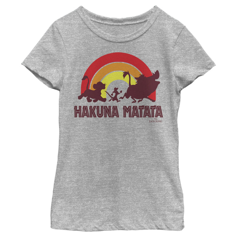 Girl's Lion King Hakuna Matata Rainbow T-Shirt