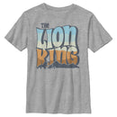 Boy's Lion King Groovy Silhouette Logo T-Shirt