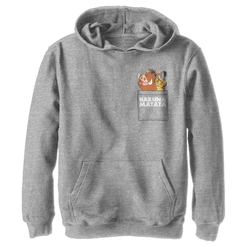 Boy's Lion King Hakuna Matata Pocket Pull Over Hoodie