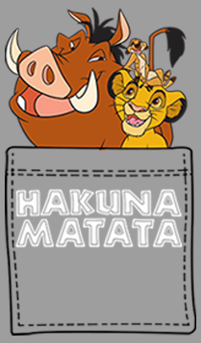 Boy's Lion King Hakuna Matata Pocket Pull Over Hoodie