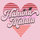 Girl's Lion King Hakuna Matata Stripe Heart T-Shirt