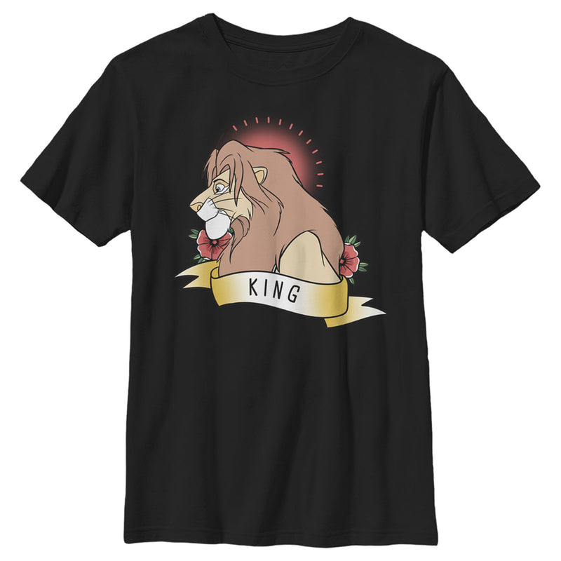 Boy's Lion King Valentine Simba King T-Shirt