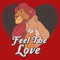 Boy's Lion King Simba and Nala Feel The Love T-Shirt