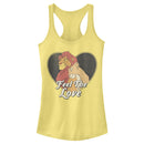 Junior's Lion King Simba and Nala Valentine Feel the Love Racerback Tank Top