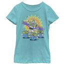 Girl's Toy Story Buzz Lightyear and Aliens T-Shirt