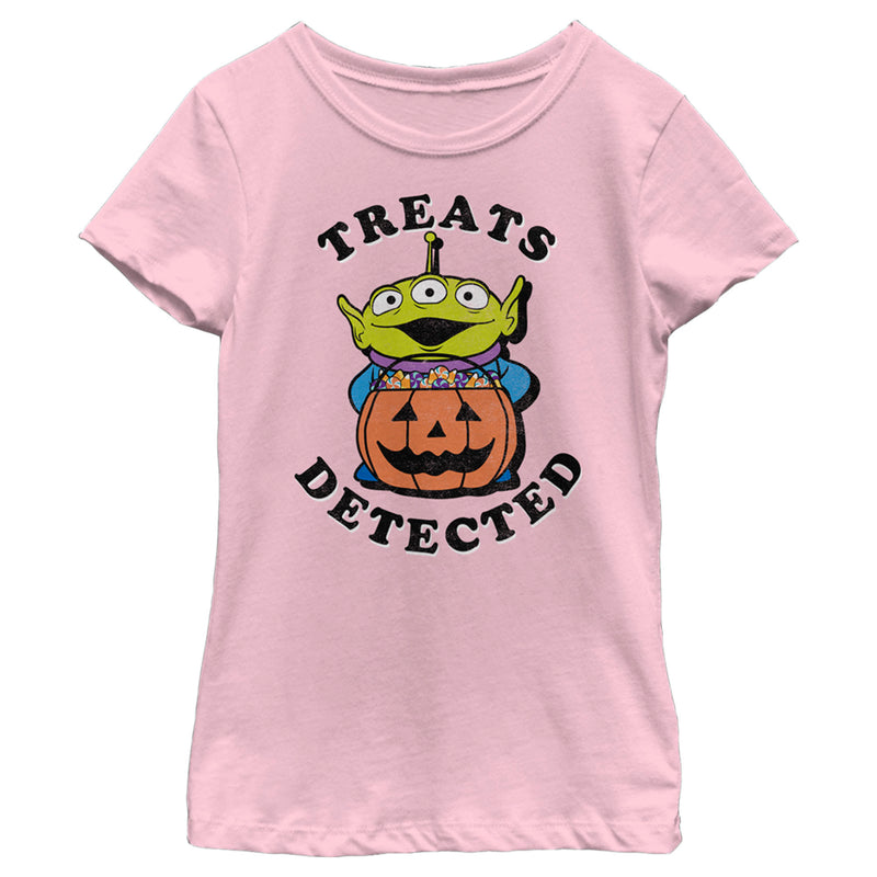 Girl's Monsters Inc Halloween Alien Treats Detected T-Shirt