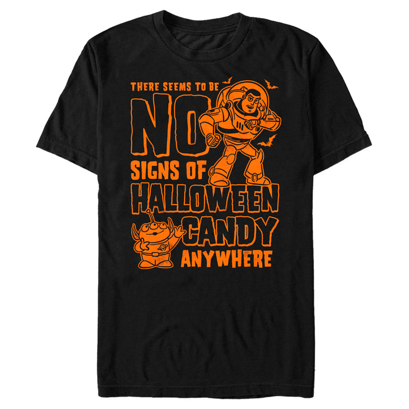 Men's Toy Story No Signs of Halloween Candy T-Shirt