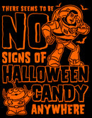 Men's Toy Story No Signs of Halloween Candy T-Shirt