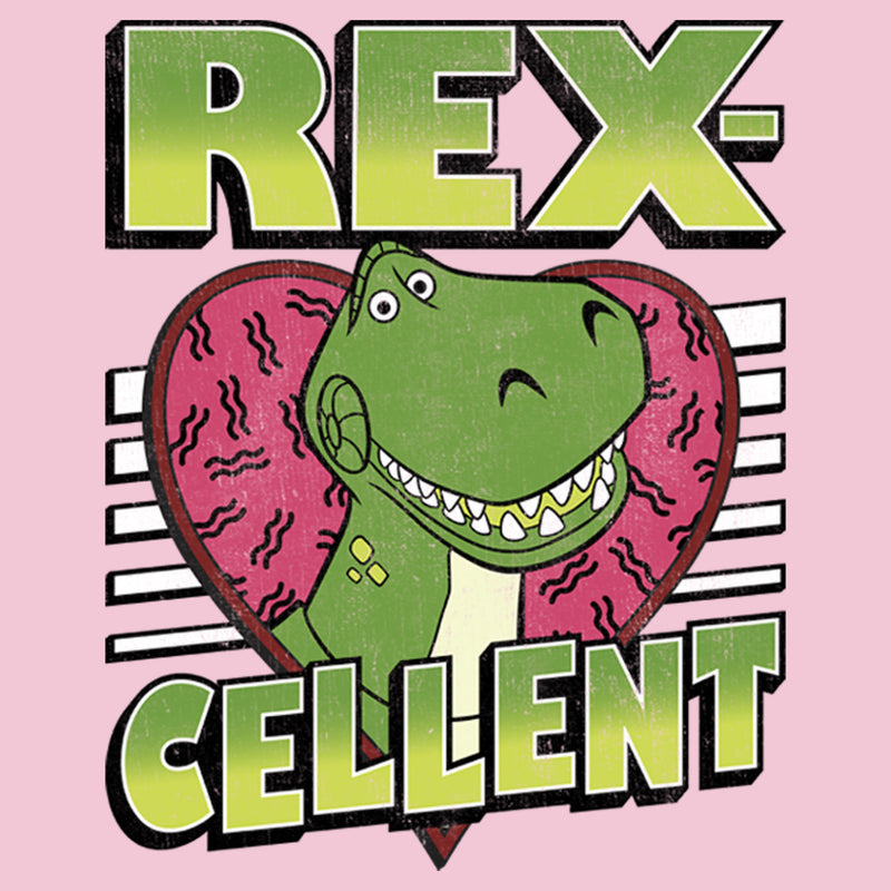 Girl's Toy Story Valentine Rex-Cellent T-Shirt