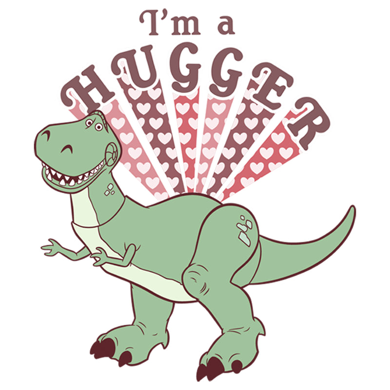 Boy's Toy Story Rex I'm A Hugger Hearts T-Shirt