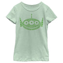 Girl's Toy Story St. Patrick's Day Little Green Men Shamrock Fill T-Shirt