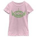 Girl's Toy Story St. Patrick's Day Little Green Men Shamrock Fill T-Shirt