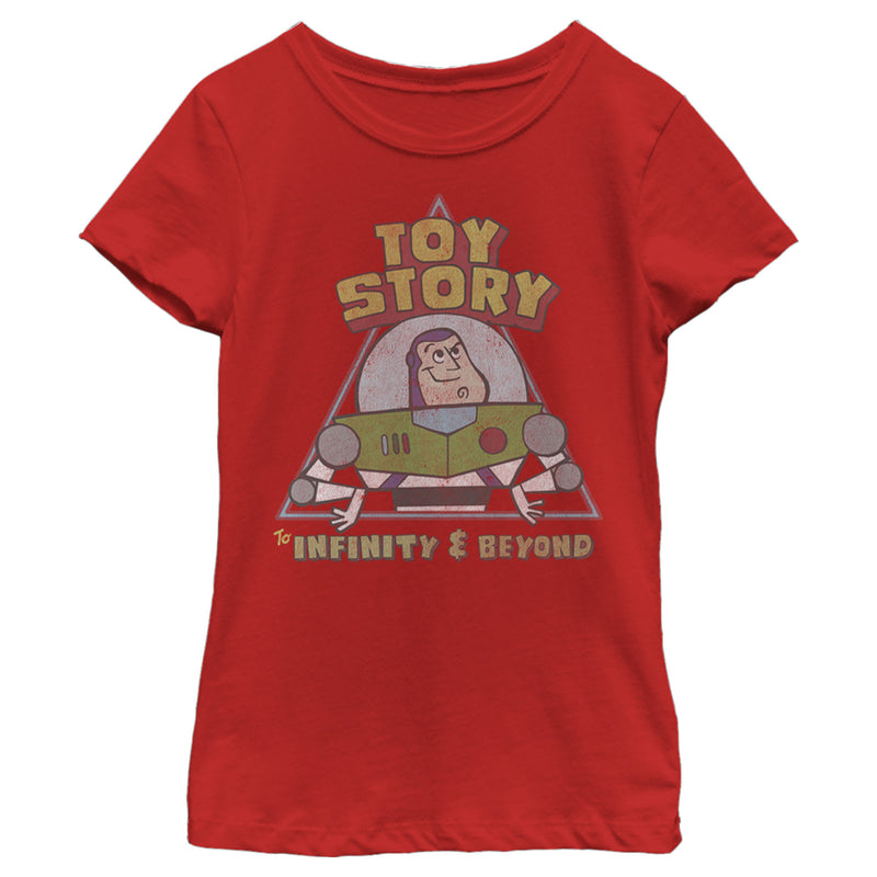 Girl's Toy Story Infinity and Beyond Buzz T-Shirt