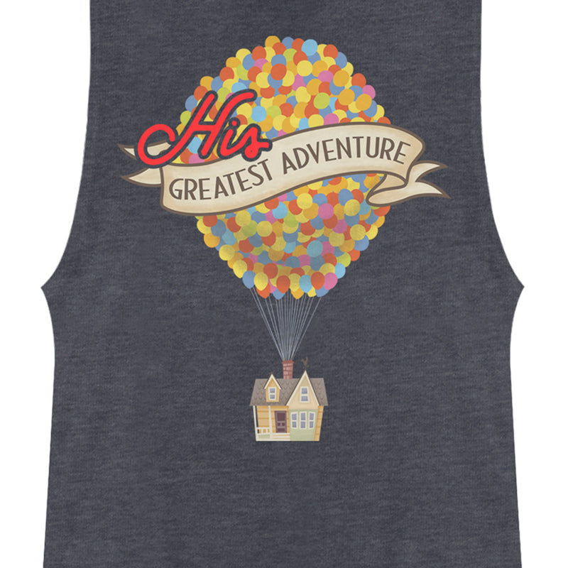 Junior's Up Valentine's Day His Greatest Adventure Festival Muscle Tee