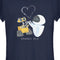 Junior's Wall-E Valentine's Day EVE Sparks Fly T-Shirt