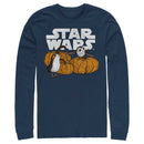 Men's Star Wars: The Last Jedi Pumpkin Patch Porg Long Sleeve Shirt