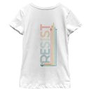 Girl's Star Wars Resistance Rainbow Rebel Symbol T-Shirt