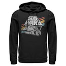 Men's Star Wars: A New Hope Retro 77 Millennium Falcon Stripes Pull Over Hoodie