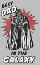 Men's Star Wars Best Dad in the Galaxy Darth Vader Long Sleeve Shirt